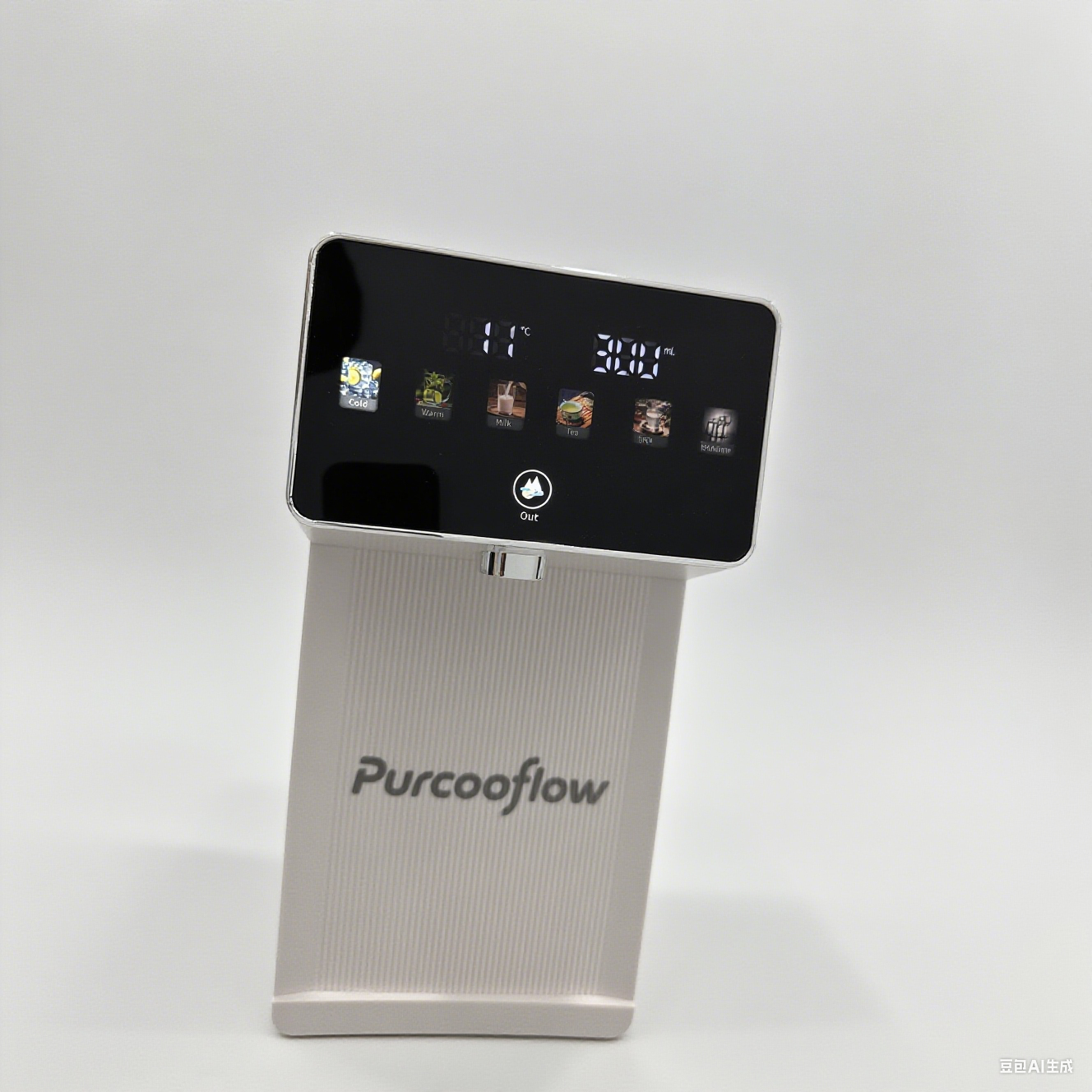 Purcooflow countertop water filtration system Chills Purified Water