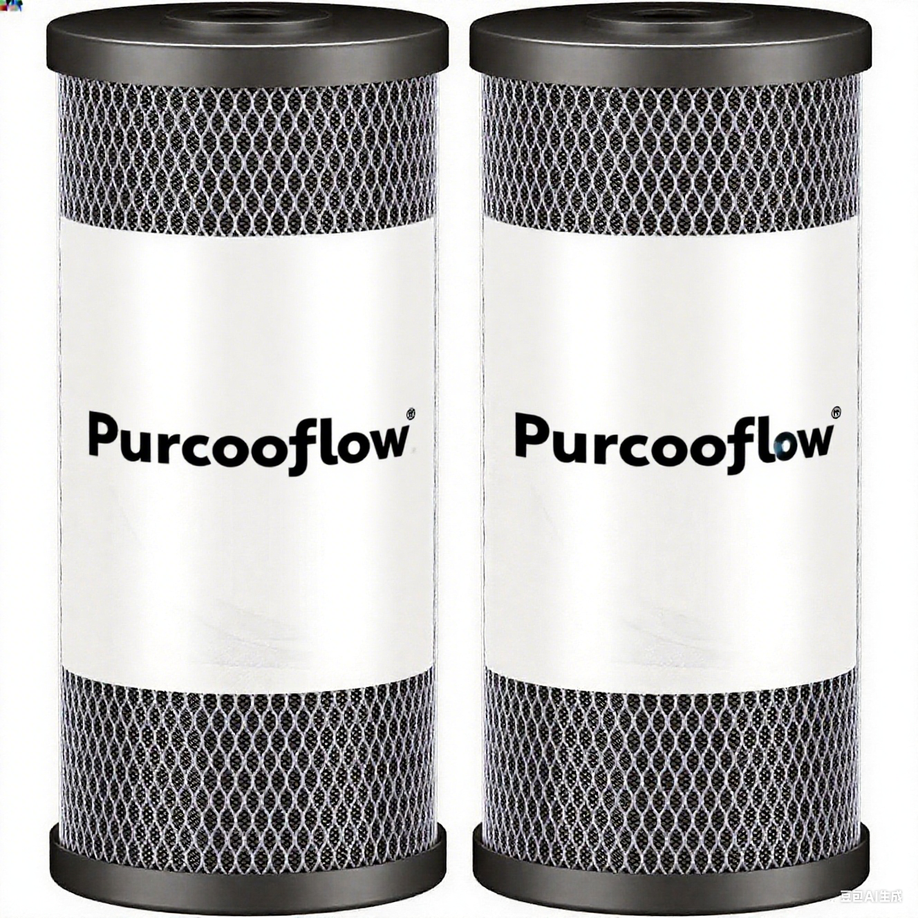 5 Micron 10" x 4.5" Whole House CTO Coconut Shell Activated Carbon Water Filter Replacement Cartridge
